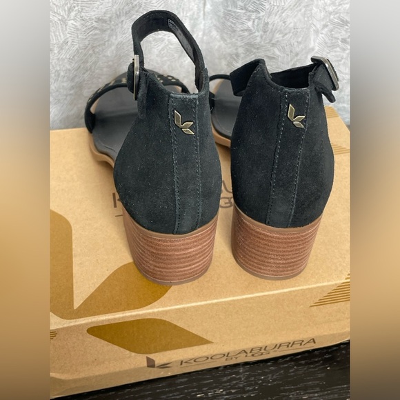 KOOLABURRA ORTHOLITE BY UGG black studded block heel sandals | 8.5 - Picture 4 of 6